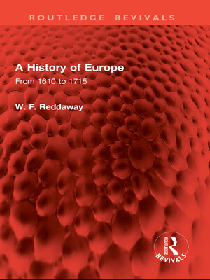 cover image of A History of Europe: From 1610 to 1715